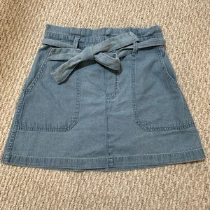 AE paper bag denim skirt